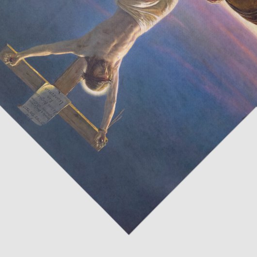 Christ am Kreuz von Carl Bloch Seidenpapier (Ausschnitt)