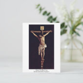 Christ am Kreuz von Zurbaran de Francisco Postkarte (Stehend Vorderseite)