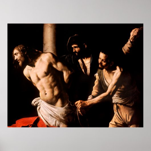 Christ an der Säule von Caravaggio (1607) Poster (Vorne)