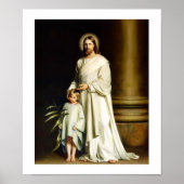 "Christ and Child" Gemälde von Carl Bloch. Poster (Vorne)
