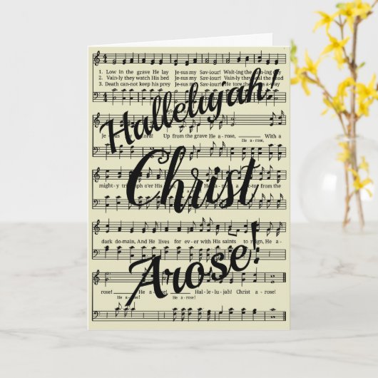 Christ Arose Karte (Gelbe Blume)