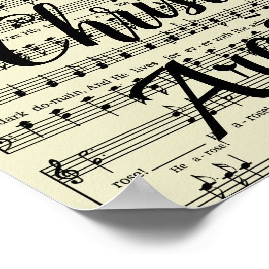 Christ Arose Poster (Ecke)