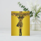 Christ auf der Kreuzkarte Postkarte (Stehend Vorderseite)