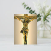 Christ auf der Kreuzkarte Postkarte (Stehend Vorderseite)