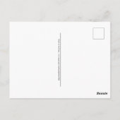 Christ auf der Kreuzkarte Postkarte (Rückseite)