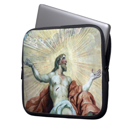 Christ-Aura Laptopschutzhülle (Vorderseite Links)
