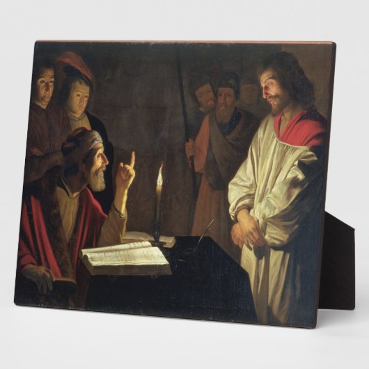 Christ Before Caiaphas (Öl auf Leinwand) Fotoplatte (Seite)