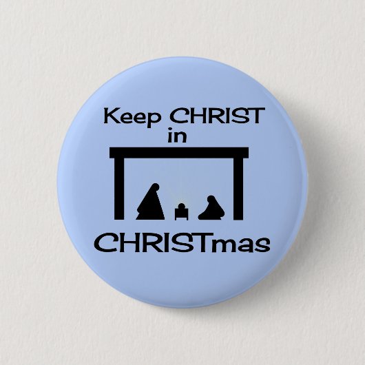 CHRIST behalten in CHRISTMAS Button / Button (Vorderseite)