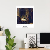 Christ bei Emmaus by Rembrandt Van Rijn Poster (Heimbüro)