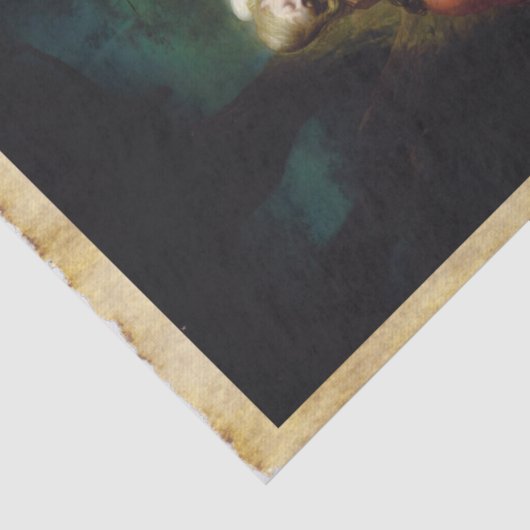 Christ bei Gethsemane, Decoupage Seidenpapier (Ausschnitt)