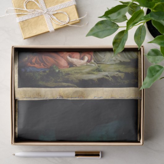 Christ bei Gethsemane, Decoupage Seidenpapier (Geschenk)