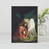 Christ bei Gethsemane von Carl Bloch Dankeskarte (Stehend Vorderseite)