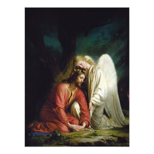 Christ bei Gethsemane von Carl Bloch Fotodruck (Vorne)