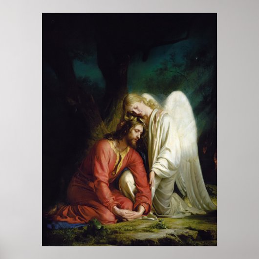 Christ bei Gethsemane von Carl Bloch Poster (Vorne)