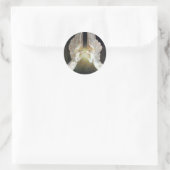 Christ Bewacht von Angels von William Blake Runder Aufkleber (Tasche)