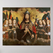 Christ Blessing, central panel from a triptych Poster (Vorne)