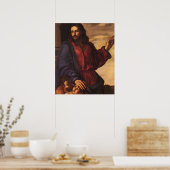 Christ Blessing Children by Artemisia Gentileschi Poster (Küche)