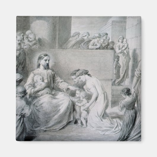 Christ Blessing Little Children Magnet (Vorne)