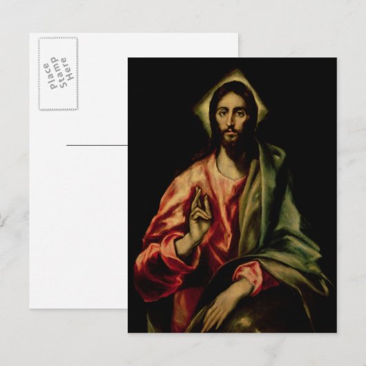 Christ Blessing Postkarte (Vorne/Hinten)