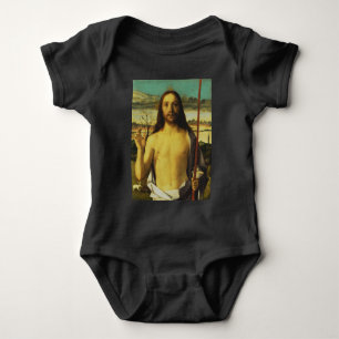 Christ Blessing von Giovanni Bellini Baby Strampler