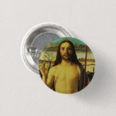 Christ Blessing von Giovanni Bellini Button (Vorne & Hinten)