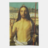 Christ Blessing von Giovanni Bellini Geschirrtuch (Vertikal)