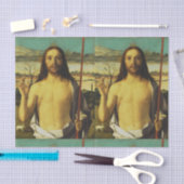Christ Blessing von Giovanni Bellini Seidenpapier (Handwerk)