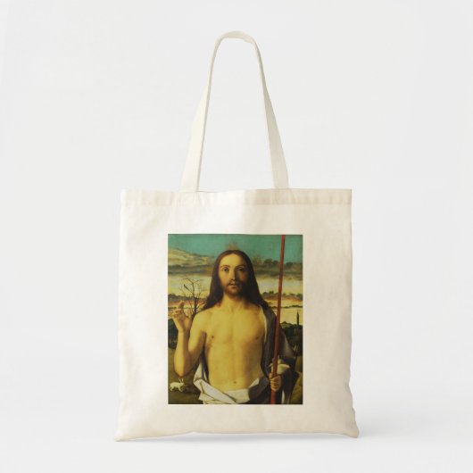 Christ Blessing von Giovanni Bellini Tragetasche (Vorne)