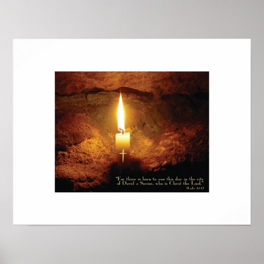 "Christ Candle" Christliche Kunst drucken Poster (Vorne)
