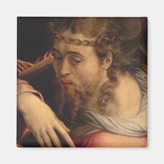 Christ Carry the Cross, 1540-45 (Öl auf Tafel) Magnet (Vorne)