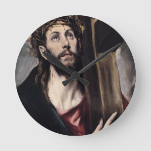 Christ_Carry_the_Cross_1580 Runde Wanduhr