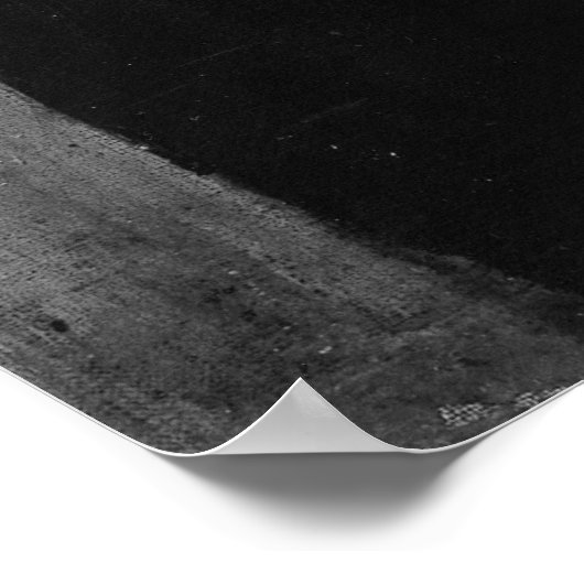 Christ Carry the Cross (Black & White) Poster (Ecke)