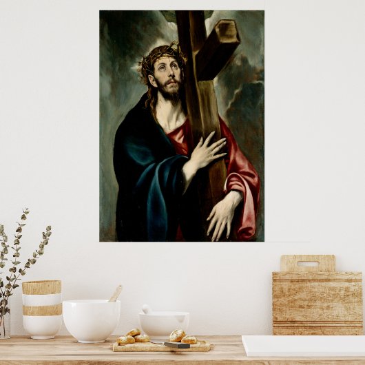 Christ Carry the Cross (Light 1) Poster (Küche)