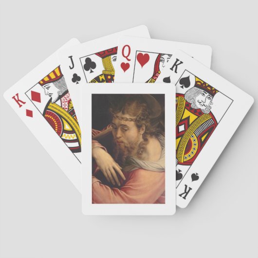 Christ Carrying the Cross, 1540-45 (oil on panel) Spielkarten (Rückseite)