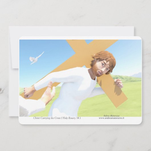 Christ carrying the Cross  Einladung (Vorderseite)