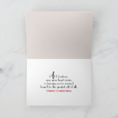 Christ Child in Barn Manger Karte (Innenseite)