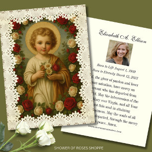 Christ Child Memorial Beerdigung Rose Spitze