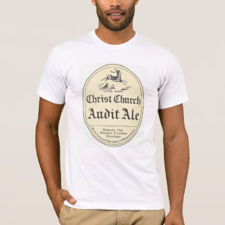 Christ Church Audit Ale Vintage-Bieretikett-T-Shir T-Shirt