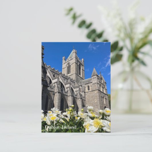 Christ Church in Dublin, Irland Postkarte (Stehend Vorderseite)