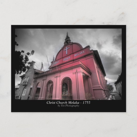 Christ Church Melaka - 1753 Postkarte (Vorderseite)