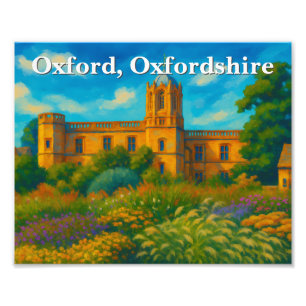 Christ Church Memorial Garden, Oxford Painting Fotodruck