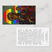 Christ Church Rainbow Madonna Card Visitenkarte (Vorne/Hinten)