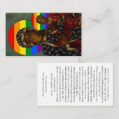 Christ Church Rainbow Madonna Card Visitenkarte (Vorne/Hinten)