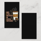 Christ Coffee Christlich Church Coffein Pastor Visitenkarte (Vorne/Hinten)