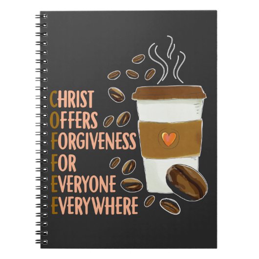 Christ Coffee Christlich Church Coffeine Pastor Notizblock (Vorderseite)