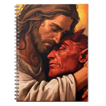 Christ Comforting Lucifer-Notebook