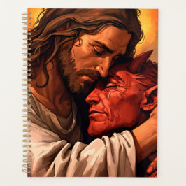 Christ Comforting Lucifer Planner Planer