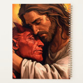 Christ Comforting Lucifer Planner Planer (Rückseite)