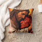 Christ Comforting Lucifer Throw Kissen (Decke)