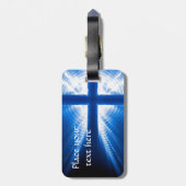 Christ Cross Gepäckanhänger (Rückseite vertikal)